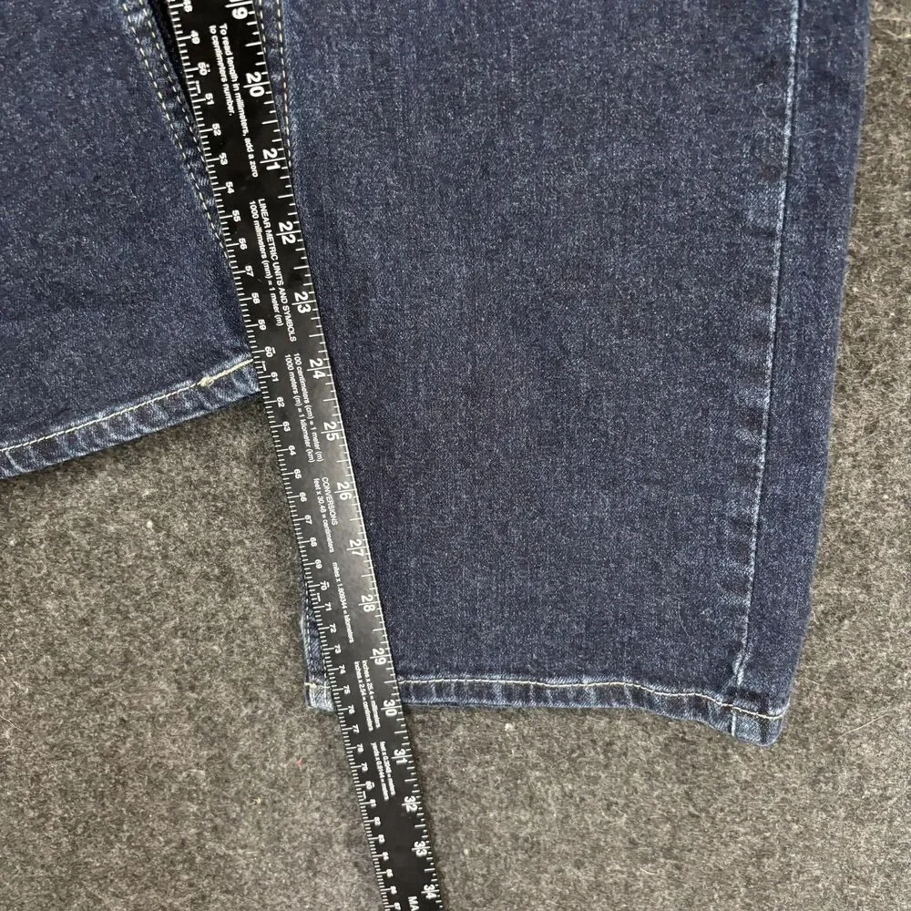 Signature Levi Strauss Jeans Men's 29x30 Blue Relaxed Straight Dark Wash Denim